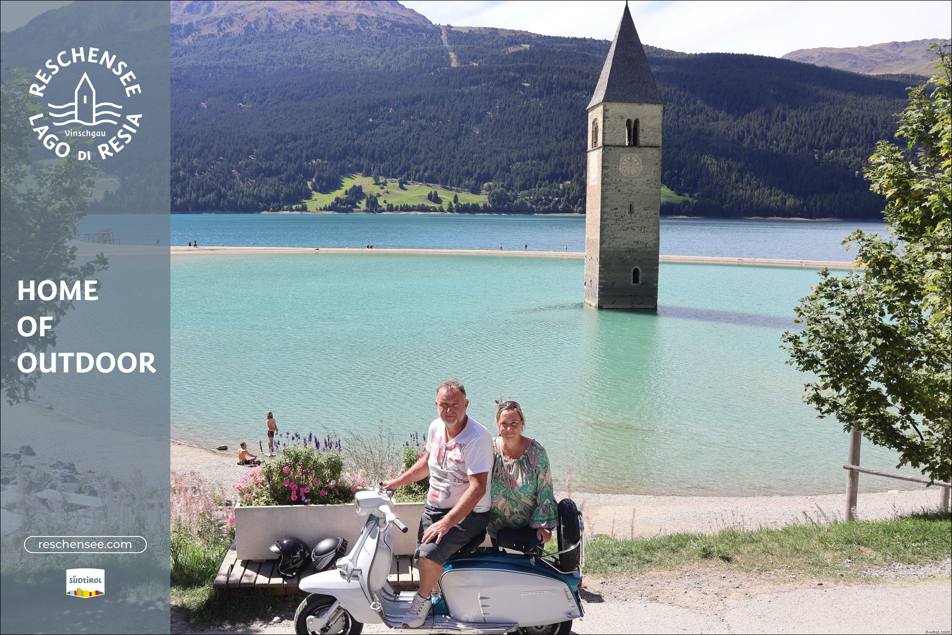 Lago di Resia e campanile di Curon