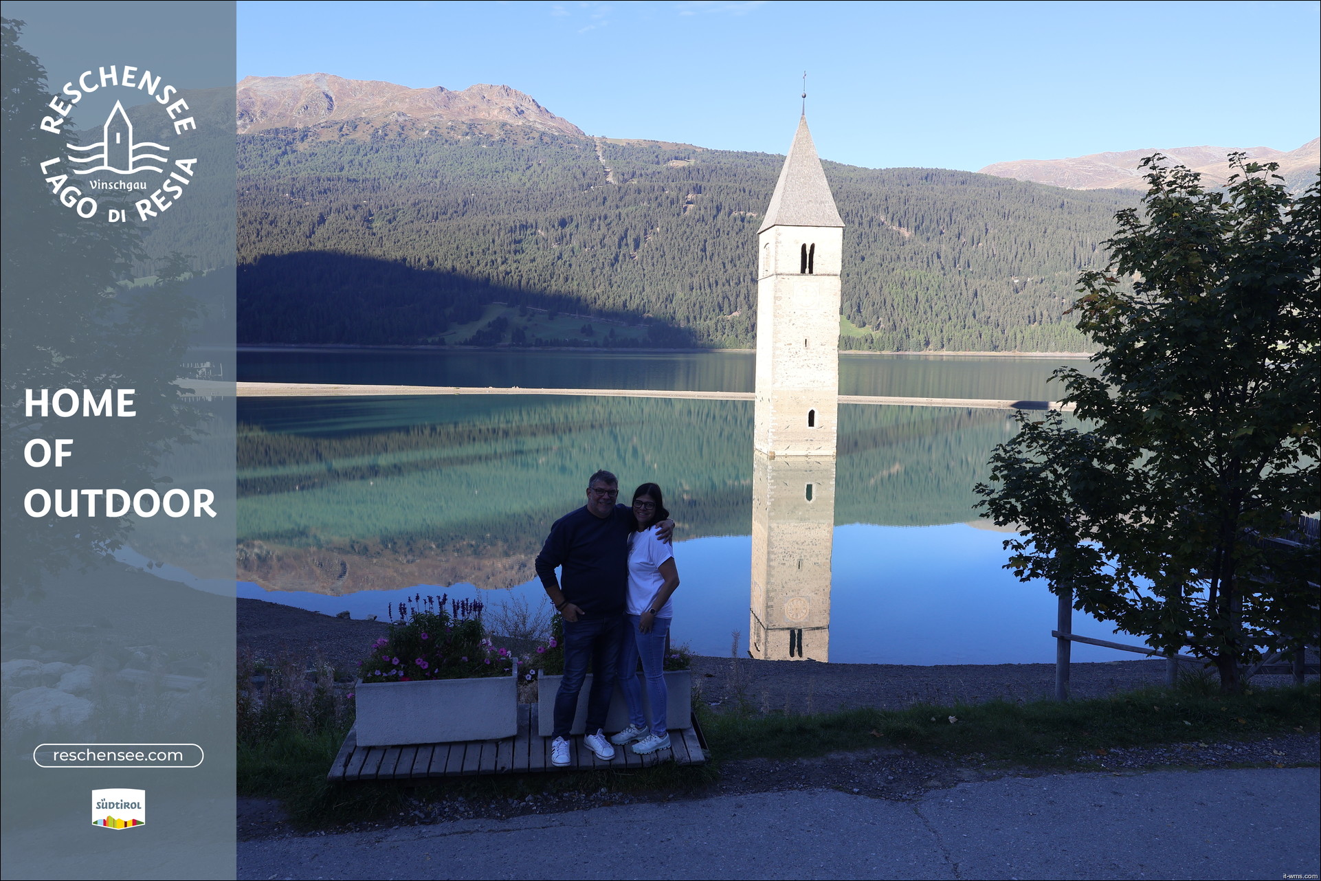 Lago di Resia e campanile di Curon