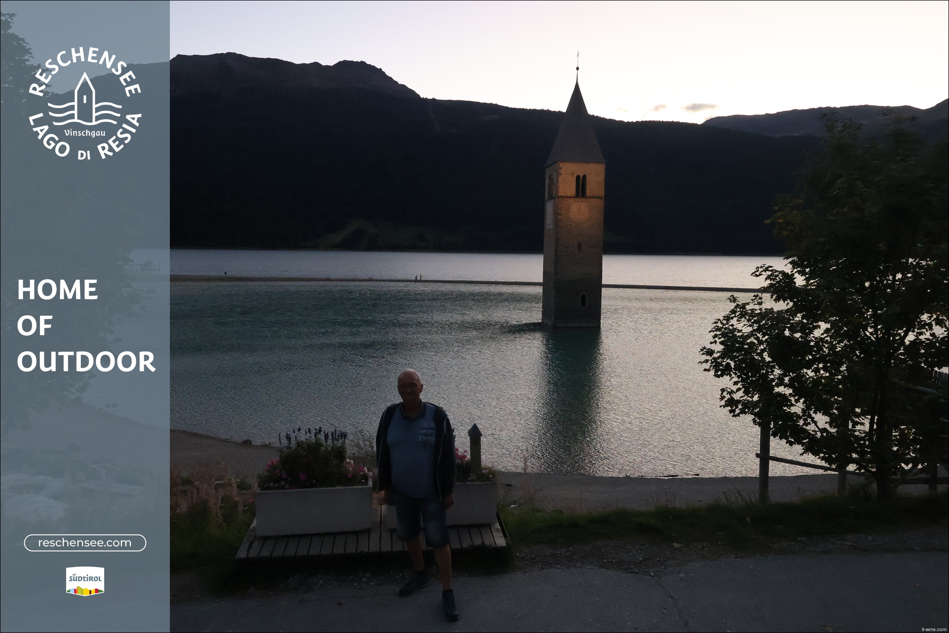 Der Reschenpass, gerade eben.