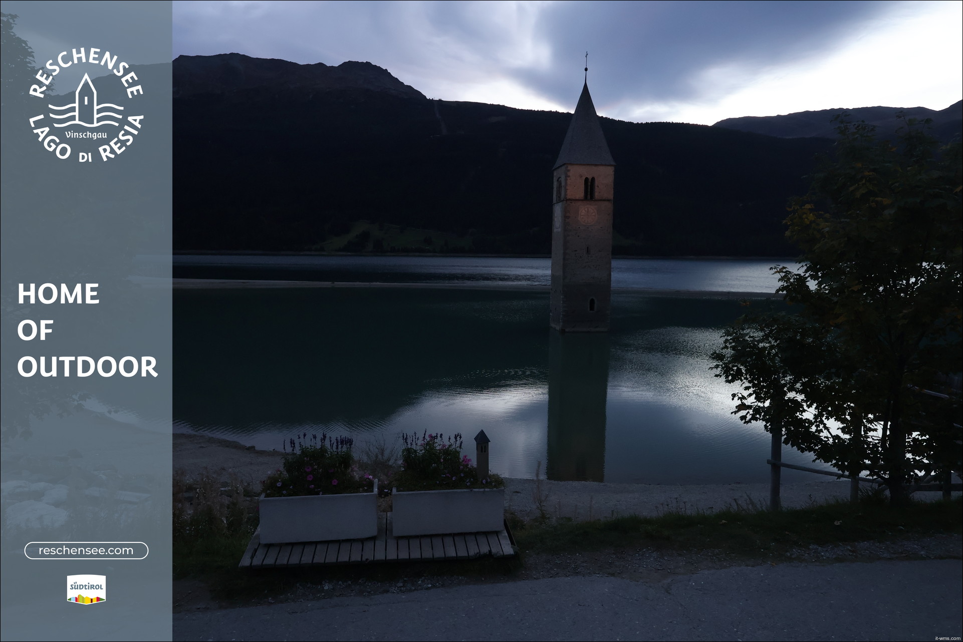 Der Reschenpass, gerade eben.